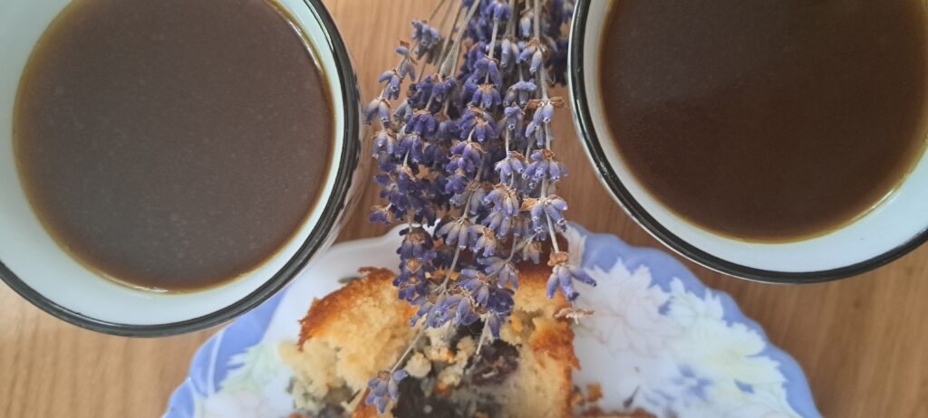 Lavendel-Kaffee-Tassen