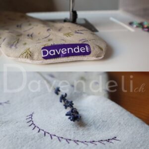 Detailansicht Lavendel-Maske